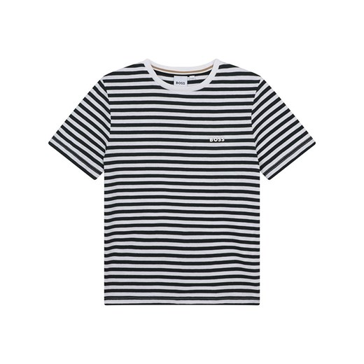 Hugo Boss Kids Koszulka w kolorze czarno-białym ze sklepu Limango Polska w kategorii T-shirty chłopięce - zdjęcie 172339689