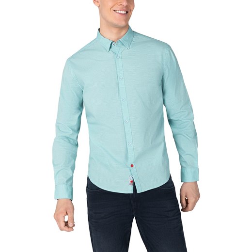 Timezone Koszula - Regular fit - w kolorze turkusowym ze sklepu Limango Polska w kategorii Koszule męskie - zdjęcie 172339759