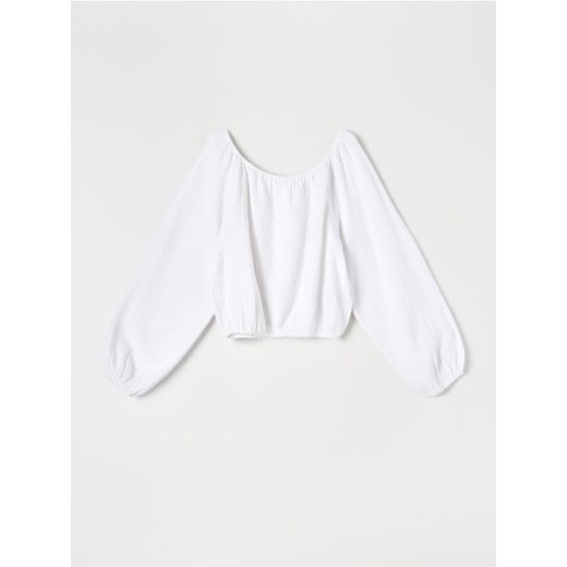 Sinsay - Bluzka hiszpanka - biały ze sklepu Sinsay w kategorii Bluzki damskie - zdjęcie 172341819