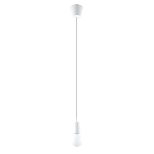 Biała pojedyncza lampa wisząca loft - EX541-Diegi Lumes One Size Edinos.pl