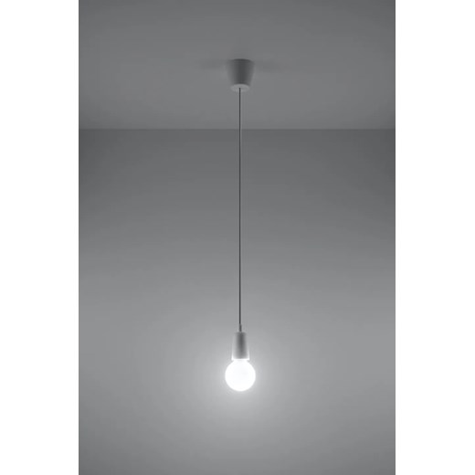 Biała pojedyncza lampa wisząca loft - EX541-Diegi Lumes One Size Edinos.pl