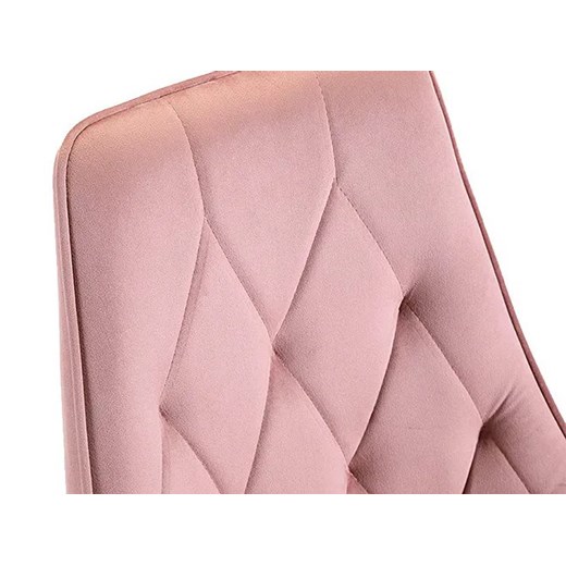 Nowoczesny komplet 4 welurowych różowych krzeseł - Sageri 4X Elior One Size Edinos.pl