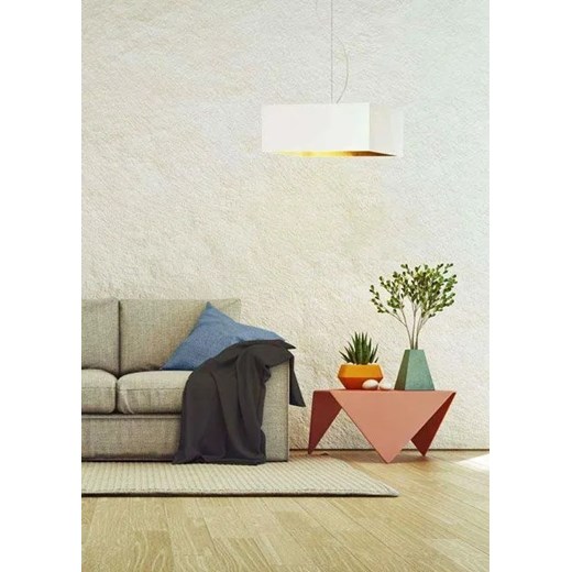 Lampa wisząca z abażurem na stalowym stelażu - EX362-Sangriv - 5 kolorów Lumes One Size promocja Edinos.pl