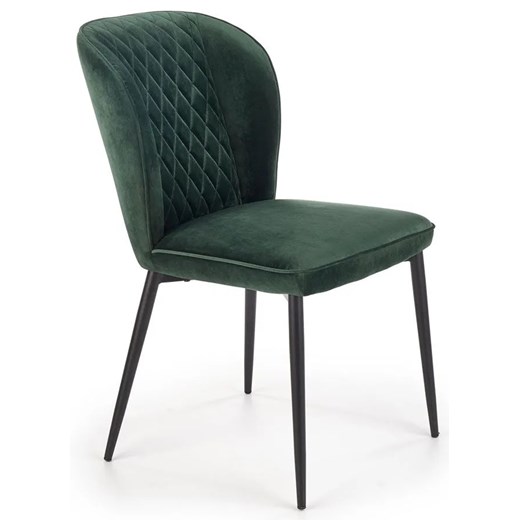 Zestaw zielonych metalowych krzeseł pikowanych 4 szt. - Wilhelm 4S ze sklepu Edinos.pl w kategorii Krzesła - zdjęcie 172343576