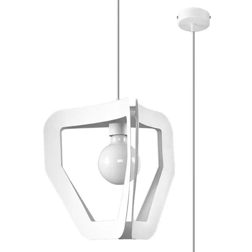 Biała minimalistyczna lampa wisząca - EXX234-Trevi Lumes One Size Edinos.pl