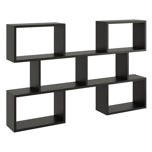 Czarna minimalistyczna półka wisząca - Lana ze sklepu Edinos.pl w kategorii Półki - zdjęcie 172343979