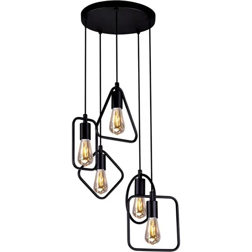 Geometryczna lampa wisząca industrialna - S087 D3-Z20 ze sklepu Edinos.pl w kategorii Lampy wiszące - zdjęcie 172344278
