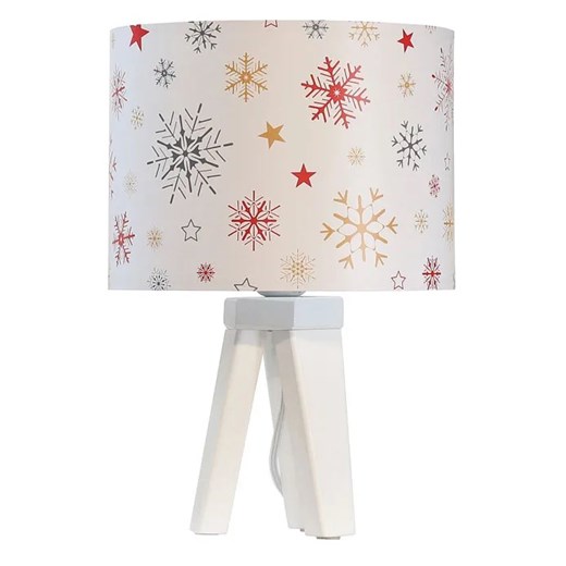Lampka stołowa świąteczna płatki śniegu - S287 L1-G92 ze sklepu Edinos.pl w kategorii Lampy stołowe - zdjęcie 172344286