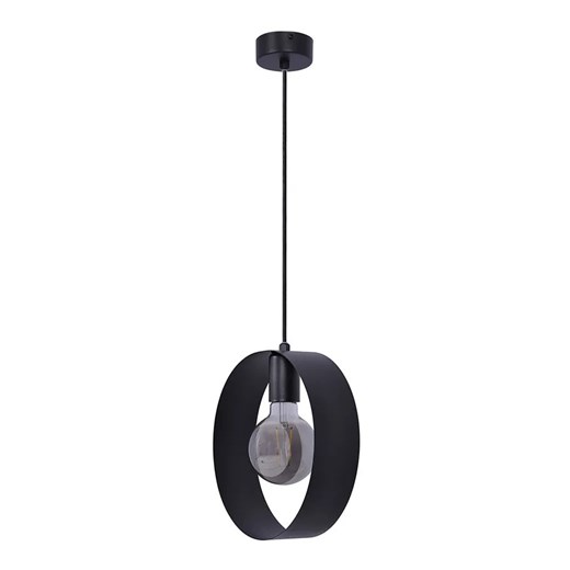 Czarna industrialna lampa wisząca okrąg - S900-Edana ze sklepu Edinos.pl w kategorii Lampy wiszące - zdjęcie 172344378
