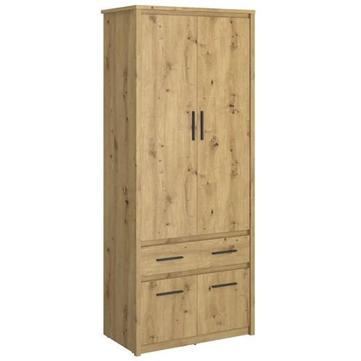 Szafa Na Ubrania Z Szufladą Dąb Artisan 70 Cm T0-W05 ze sklepu Edinos.pl w kategorii Szafy - zdjęcie 172344515