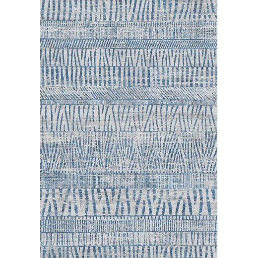 Wzorzysty niebieski dywan w stylu nowoczesnym - Izos 8X Profeos One Size Edinos.pl