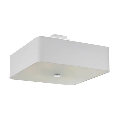 Biały kwadratowy plafon minimalistyczny - EX667 K5-N70 ze sklepu Edinos.pl w kategorii Lampy sufitowe - zdjęcie 172344706