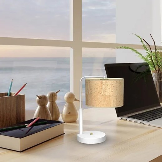 Lampa gabinetowa z korkowym kloszem - N54-Morello Lumes One Size Edinos.pl