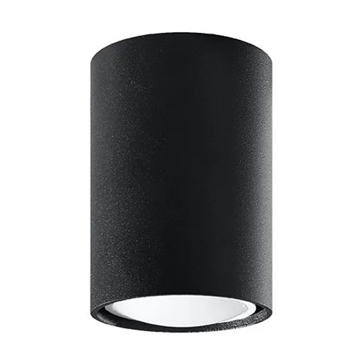 Czarny industrialny plafon walec - S243-Lagor ze sklepu Edinos.pl w kategorii Lampy sufitowe - zdjęcie 172345125