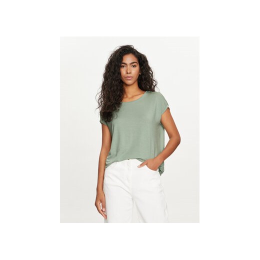 Vero Moda T-Shirt Ava 10284468 Zielony Regular Fit ze sklepu MODIVO w kategorii Bluzki damskie - zdjęcie 172345779