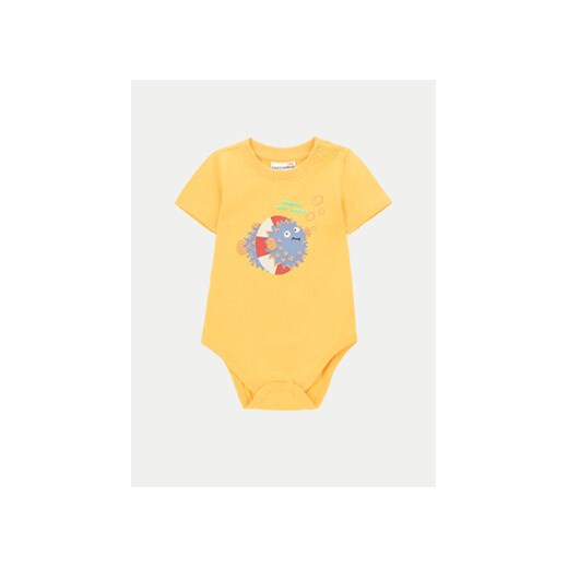 Coccodrillo Body dziecięce WC4112202UWN Żółty ze sklepu MODIVO w kategorii Body niemowlęce - zdjęcie 172345926