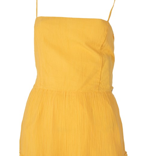 Sukienka Guess na ramiączkach z dekoltem w serek żółta midi 