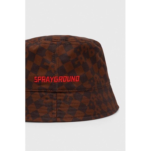 Sprayground kapelusz bawełniany kolor brązowy bawełniany Sprayground One size ANSWEAR.com
