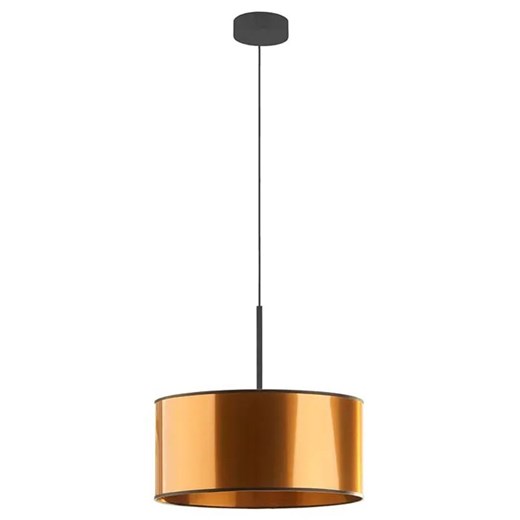 Miedziany żyrandol z okrągłym abażurem 30 cm - 3X EX871 A5-S33 ze sklepu Edinos.pl w kategorii Lampy wiszące - zdjęcie 172347936