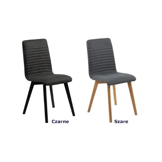 Szare krzesło tapicerowane - Savio Elior One Size Edinos.pl