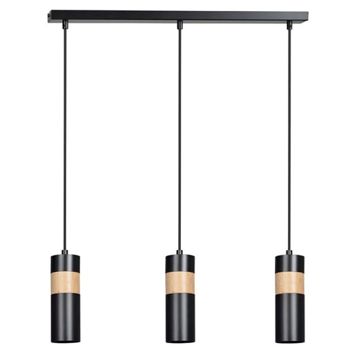 Czarna nowoczesna lampa wisząca - D103 D4-D96 ze sklepu Edinos.pl w kategorii Lampy wiszące - zdjęcie 172348165