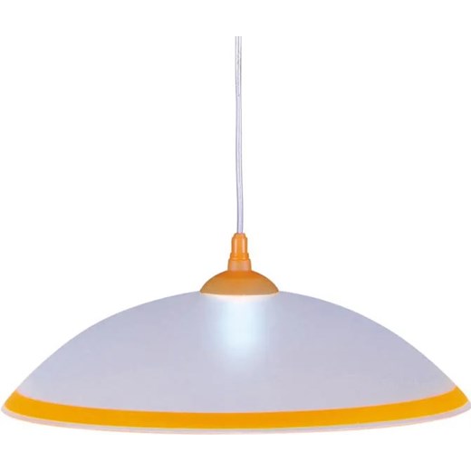 Biało-żółta lampa wisząca do jadalni - S563-Toba ze sklepu Edinos.pl w kategorii Lampy wiszące - zdjęcie 172348319