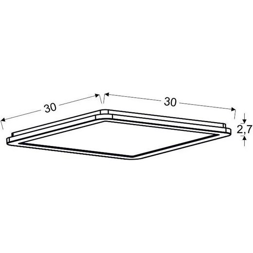 Nowoczesny plafon łazienkowy led - K078-Wedi Lumes One Size Edinos.pl