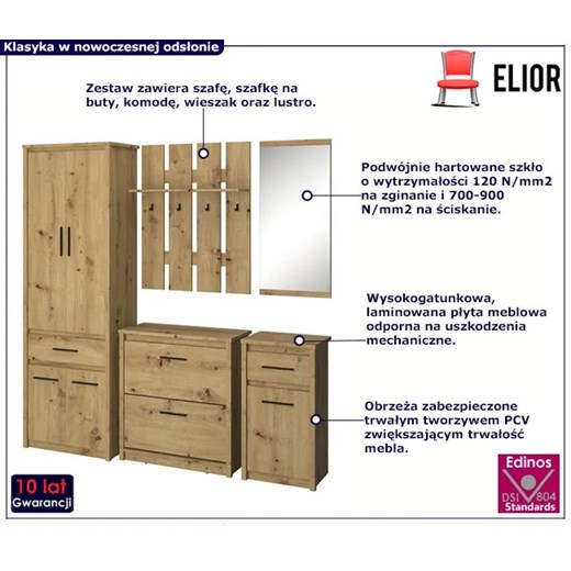 Zestaw mebli do przedpokoju Elior 