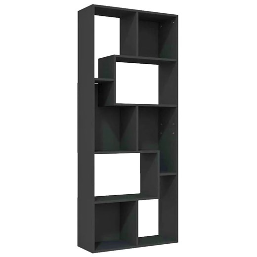 Czarny stojący regał z otwartymi półkami - Alormi 3X ze sklepu Edinos.pl w kategorii Regały i witryny - zdjęcie 172349077