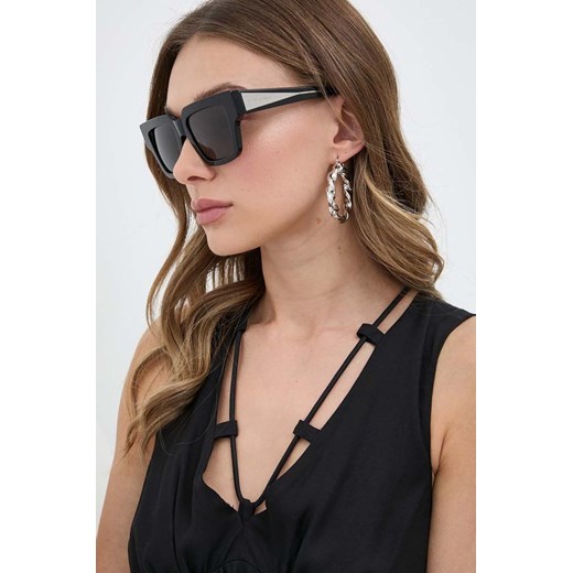 Bottega Veneta okulary przeciwsłoneczne damskie kolor czarny BV1276S ze sklepu ANSWEAR.com w kategorii Okulary przeciwsłoneczne damskie - zdjęcie 172350189
