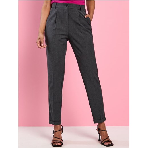 Sinsay - Spodnie eleganckie - szary ze sklepu Sinsay w kategorii Spodnie damskie - zdjęcie 172351119
