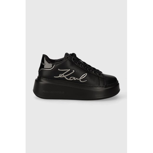 Karl Lagerfeld sneakersy skórzane ANAKAPRI kolor czarny KL63510A ze sklepu ANSWEAR.com w kategorii Buty sportowe damskie - zdjęcie 172351456