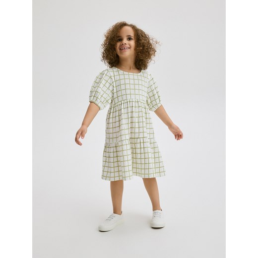 Reserved - Sukienka w kratę - wielobarwny ze sklepu Reserved w kategorii Sukienki niemowlęce - zdjęcie 172353156