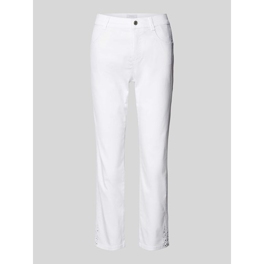 Jeansy z prostą nogawką o skróconym kroju model ‘Cici’ ze sklepu Peek&Cloppenburg  w kategorii Jeansy damskie - zdjęcie 172354655