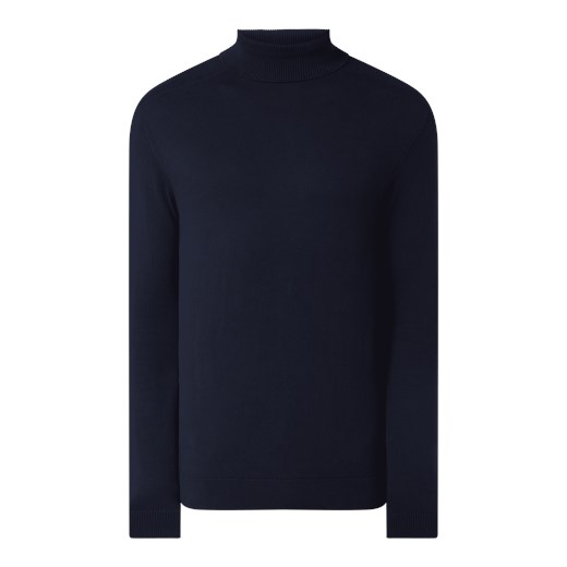 Sweter z wywijanym kołnierzem z bawełny model ‘Berg’ Selected Homme S wyprzedaż Peek&Cloppenburg 