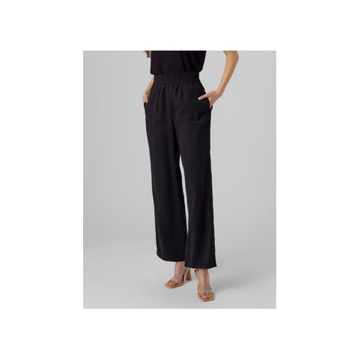 Vero Moda Spodnie materiałowe Carmen 10278926 Czarny Wide Leg ze sklepu MODIVO w kategorii Spodnie damskie - zdjęcie 172355255