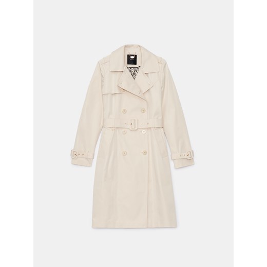 Mohito - Kremowy płaszcz typu trencz - kremowy Mohito 40 Mohito