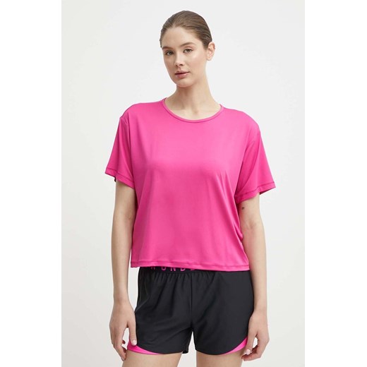 Under Armour t-shirt treningowy Motion kolor różowy ze sklepu ANSWEAR.com w kategorii Bluzki damskie - zdjęcie 172358715
