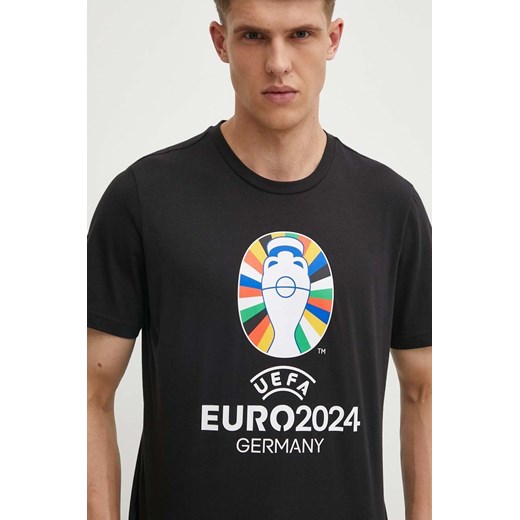 adidas Performance t-shirt Euro 2024 męski kolor czarny z nadrukiem IT9291 ze sklepu ANSWEAR.com w kategorii T-shirty męskie - zdjęcie 172358745
