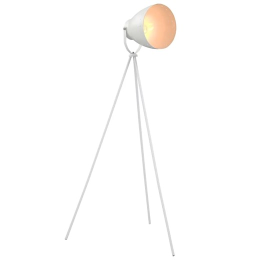 Biała lampa podłogowa trójnóg z regulowanym kloszem - EX109-Edson ze sklepu Edinos.pl w kategorii Lampy podłogowe - zdjęcie 172358917