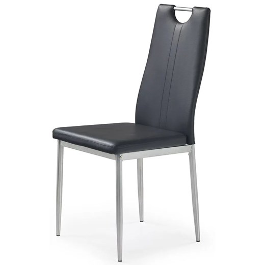 Krzesło tapicerowane Vulpin - czarne ze sklepu Edinos.pl w kategorii Krzesła - zdjęcie 172359145