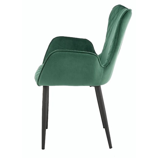 Zielone welurowe krzesło - Bremo Elior One Size okazyjna cena Edinos.pl