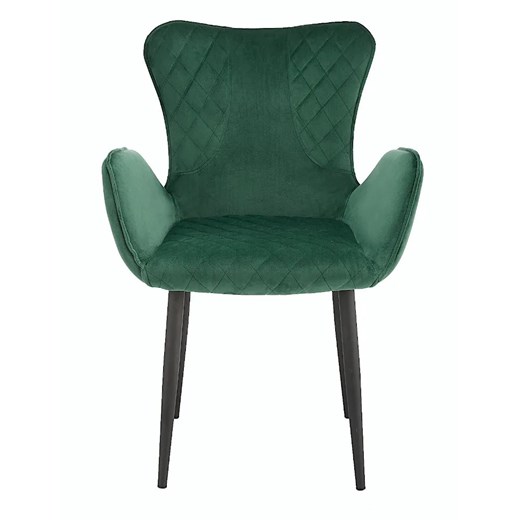 Zielone welurowe krzesło - Bremo Elior One Size wyprzedaż Edinos.pl
