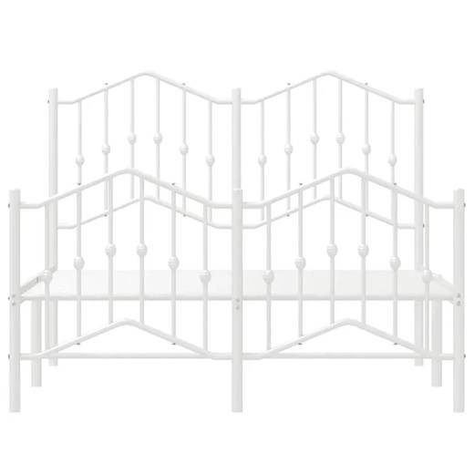 Białe metalowe łóżko w stylu loftowym 120x200 cm - Emelsa Elior One Size Edinos.pl