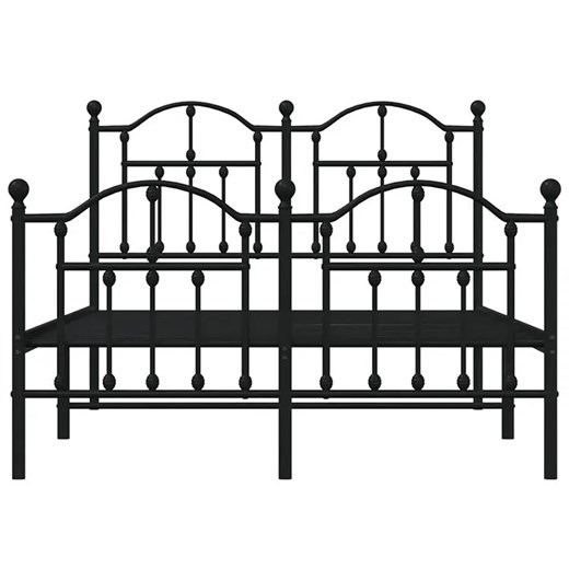 Czarne metalowe łóżko w stylu loftowym 120x200cm - Wroxo Elior One Size Edinos.pl