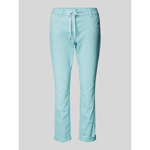 Spodnie o kroju slim fit z tunelem ze sklepu Peek&Cloppenburg  w kategorii Spodnie damskie - zdjęcie 172361219