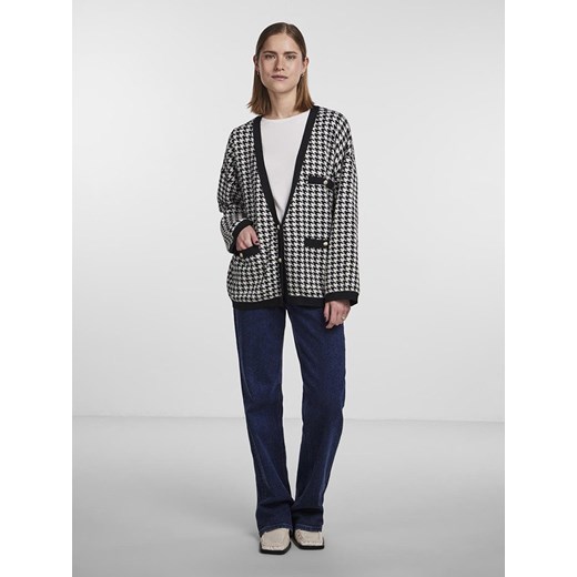 Pieces Kardigan &quot;Suia&quot; w kolorze czarno-białym Pieces XL okazja Limango Polska