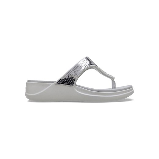 Crocs Japonki "Boca Sequin" w kolorze srebrno-jasnoszarym Crocs 42/43 promocja Limango Polska