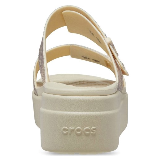 Crocs Klapki "Brooklyn Snake" w kolorze beżowym Crocs 38/39 wyprzedaż Limango Polska
