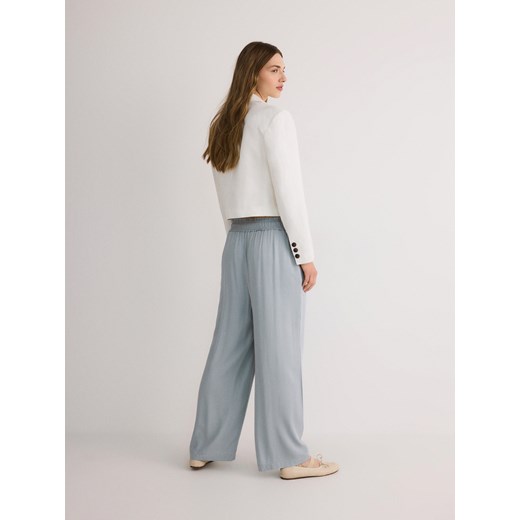 Reserved - Spodnie z wiskozy - jasnoszary Reserved XXL Reserved